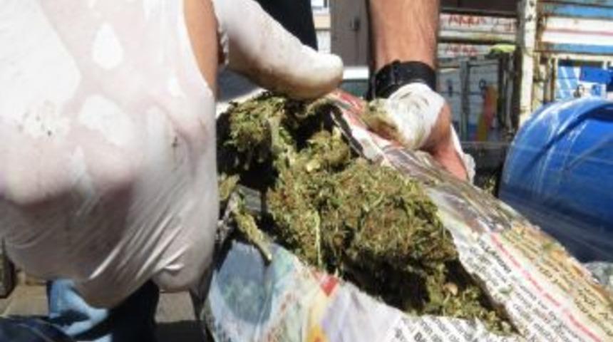 Hidrofor I&ccedil;inde Esrar Sevkiyatı