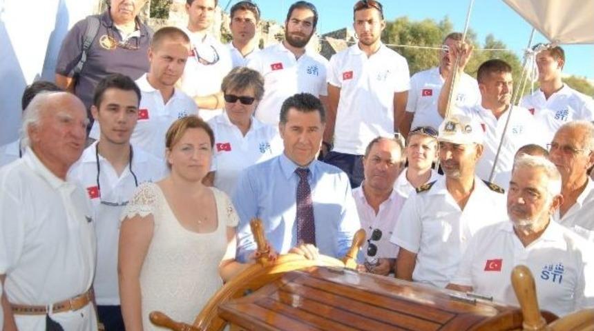 Sts Bodrum Yelkenli Okul Gemisi Barcelona&rsquo;ya Uğurlandı