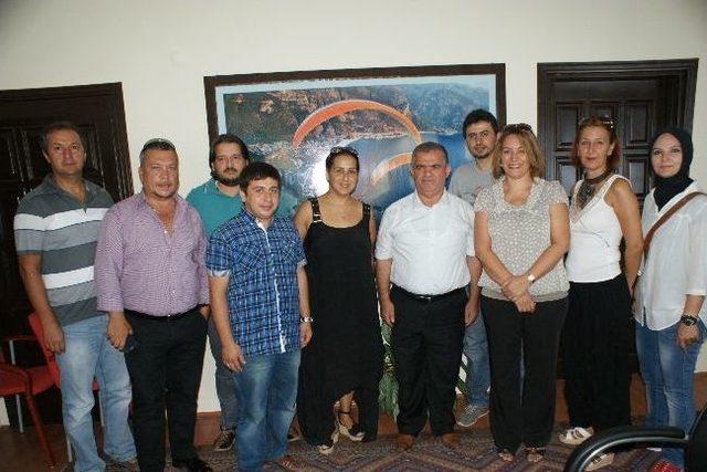 Fethiye Gazeteciler Platformu ndan Kaymakam Çalık a Ziyaret 1