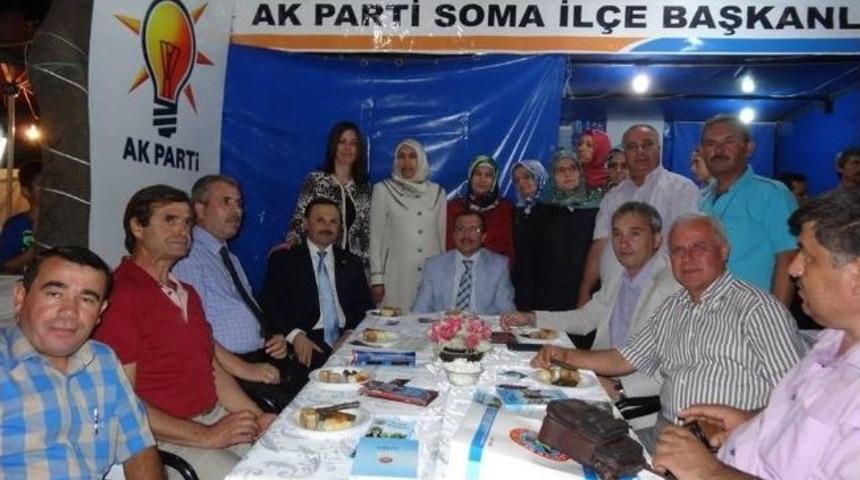 Manisalı Vekiller Soma'da Partilerinin Stantlarını Ziyaret Etti