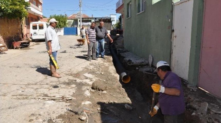 Hamzallı K&ouml;y&uuml;n&uuml;n Alt Yapı Sorunu &Ccedil;&ouml;z&uuml;l&uuml;yor