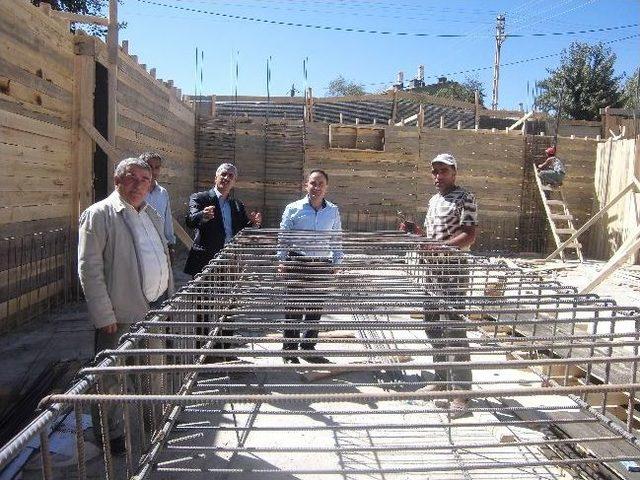 Müftü İzci Cami İnşaatında İncelemelerde Bulundu