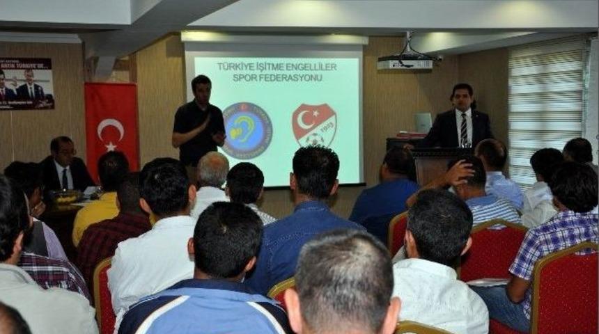 İşitme Engelliler 1. Futbol Ligi Kuraları &Ccedil;ekildi