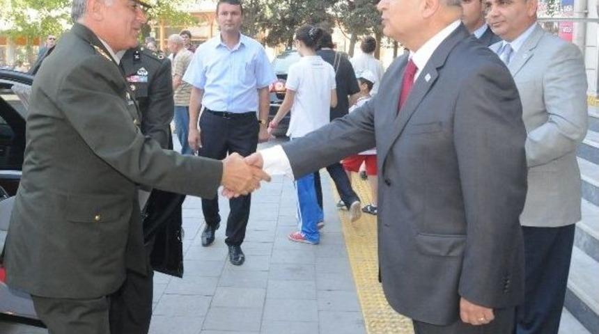 Korgeneral Tahir Bekiroğlu&rsquo;ndan Başkan Baysan&rsquo;a Ziyaret