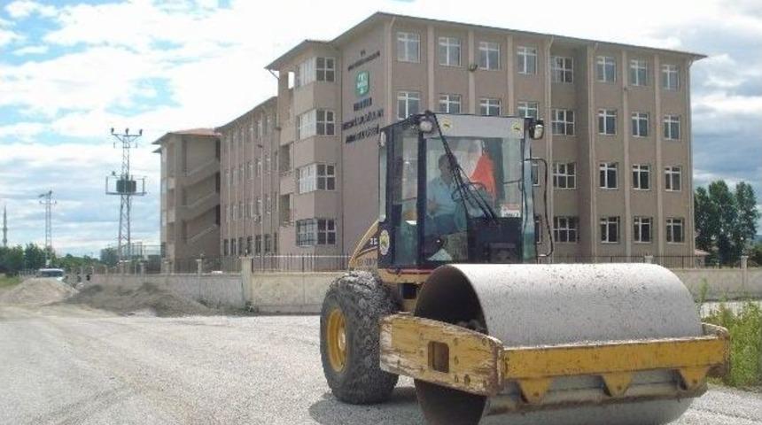 Tekkek&ouml;y&rsquo;de Asfalt &Ccedil;alışması