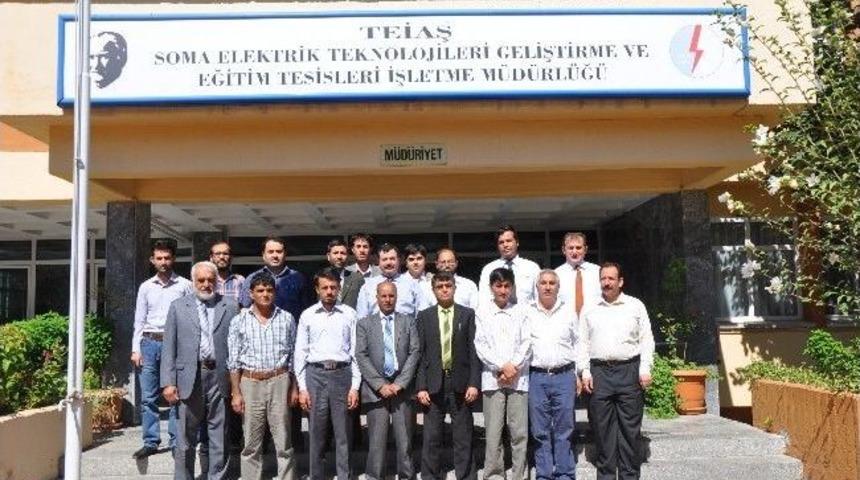 Afgan M&uuml;hendisler Soma'da Eğitim G&ouml;r&uuml;yor