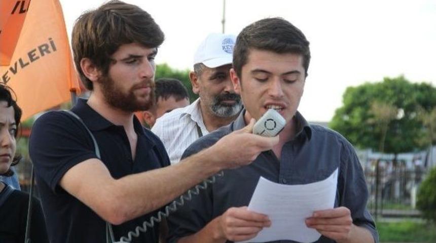 Giresun&rsquo;da Halkevi &Uuml;yeleri Antakya&rsquo;daki Olaylarda Yaşamını Yitiren Ahmet Atakan İ&ccedil;in Eylem Yaptı