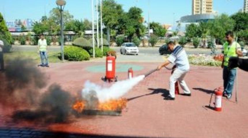 Yenişehir Belediyesi'nde Yangın Tatbikatı