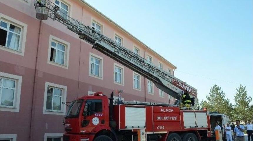 Alaca&rsquo;da Ger&ccedil;eği Aratmayan Tatbikat