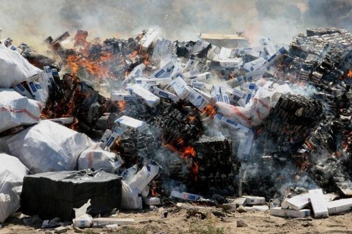 Iğdır&rsquo;da Ka&ccedil;ak Sigara Ve Votka İmhası