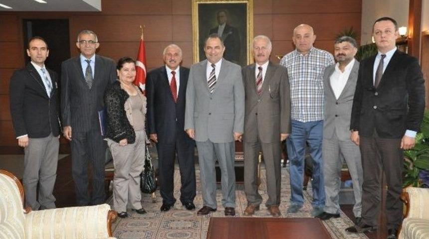 Kızılay Derneği Ve Kızılay Kan Merkezinden, Zonguldak Valisi Kaban&rsquo;a Ziyaret