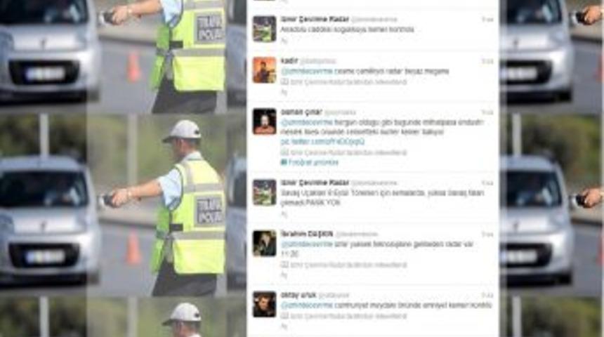 S&uuml;r&uuml;c&uuml;ler Hız Radarlarının Yerini Tweetle Bildiriyor