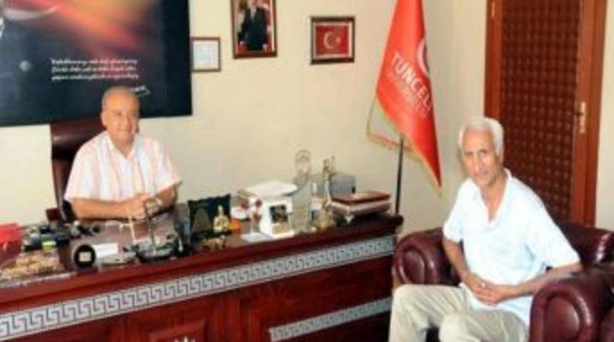 İstanbul Zaza-der Başkanı Eren'den Tunceli &Uuml;niversitesi Rekt&ouml;r&uuml; Boztuğ'a Ziyaret