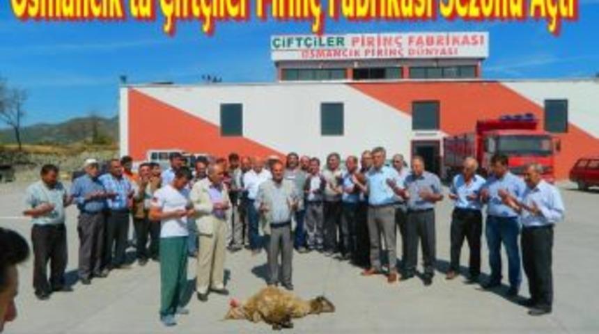 Osmancık'ta "&ccedil;ift&ccedil;iler pirin&ccedil; fabrikası" sezonu a&ccedil;tı