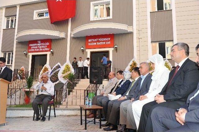 Mardin Valisi Ve Belediye Başkanı Taziye Evi Ve Kur’an Kursu Açılışına Katıldı