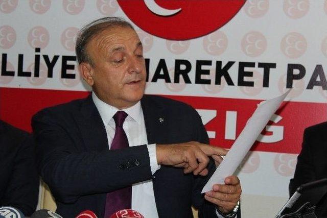 Mhp Genel Başkan Yardımcısı Oktay Vural Elazığ da 1