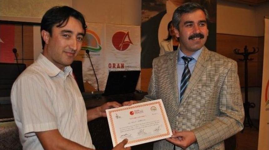 ''targelliler Eğitiliyor, Tarımın Y&uuml;z&uuml; G&uuml;l&uuml;yor'' Projesi Sertifika T&ouml;reni Yapıldı
