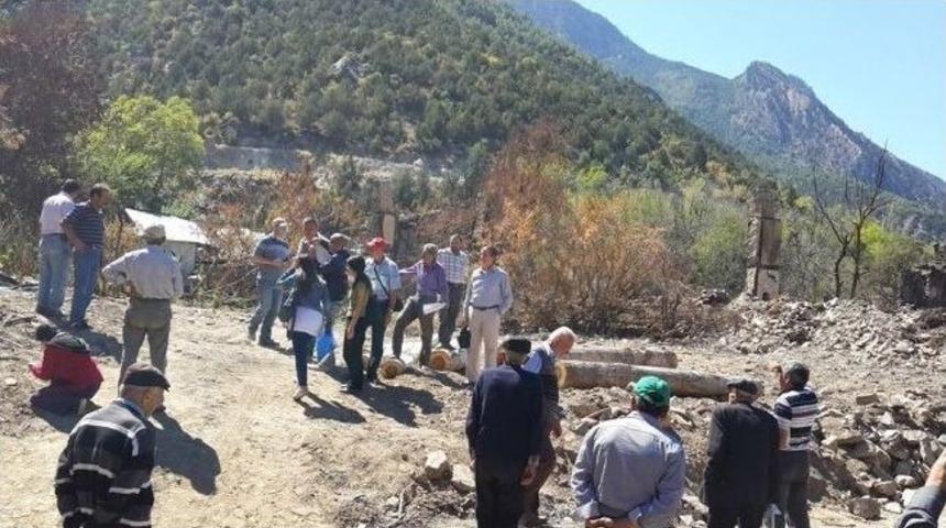 Miyad&rsquo;tan Yangın Mağduru S&uuml;leler K&ouml;y&uuml;ne Ziyaret