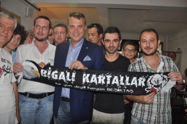 Beşiktaş Başkanı Fikret Orman Biga&rsquo;da 2