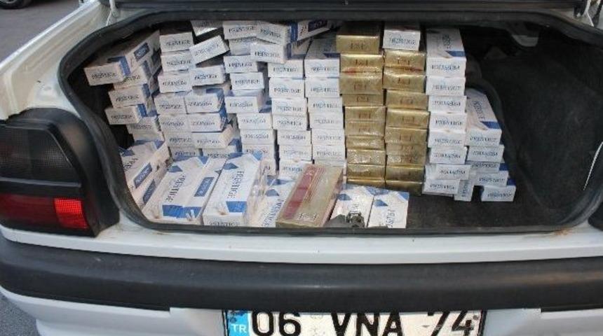 Konya&rsquo;da 5 Bin Ka&ccedil;ak Sigara Ele Ge&ccedil;irildi