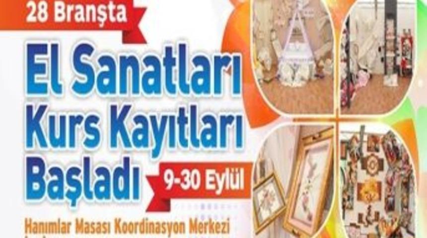 Geleneksel El Sanatları Kurs Kayıtları Başladı