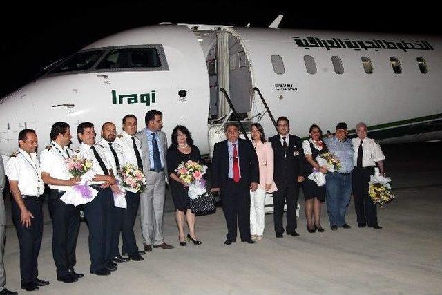 Erbil’den Gaziantep'e Gelen İlk Uçak Törenle Karşılandı