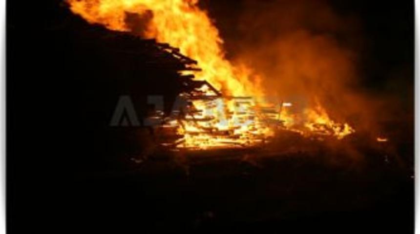 Kerestecilerde korkutan yangın