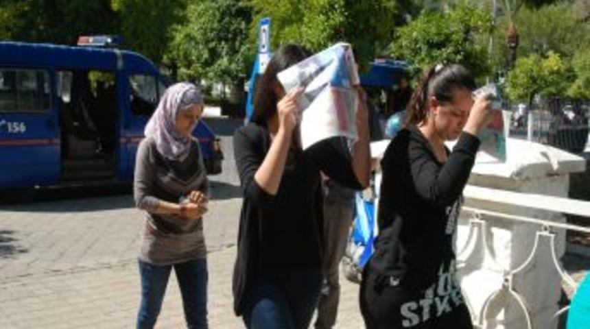 Yunanistan'a Ka&ccedil;maya &Ccedil;alışan Suriyeliler Fethiye'de Yakalandı