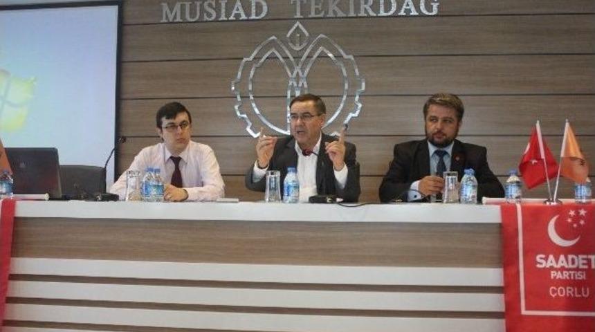 Sp Genel Başkan Yardımcısı İriş, "&uuml;lkemizin Dışı Ateş &Ccedil;emberine D&ouml;n&uuml;şm&uuml;ş Durumda"