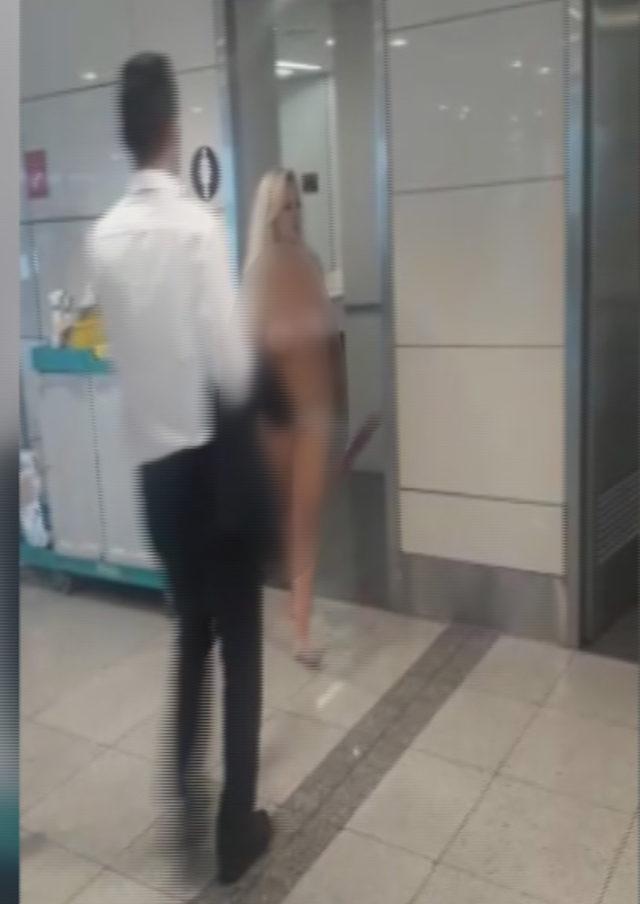 Havalimanında çıplak yolcu alarmı
