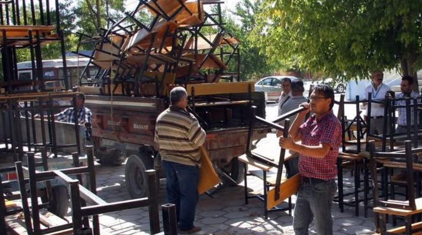 &Uuml;niversiteden Sağlık Meslek Lisesi'ne Sıra Desteği