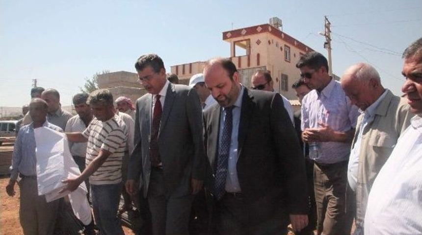 Şanlıurfa Valisi Celalettin G&uuml;ven&ccedil;, Temel Atma T&ouml;renine Katıldı