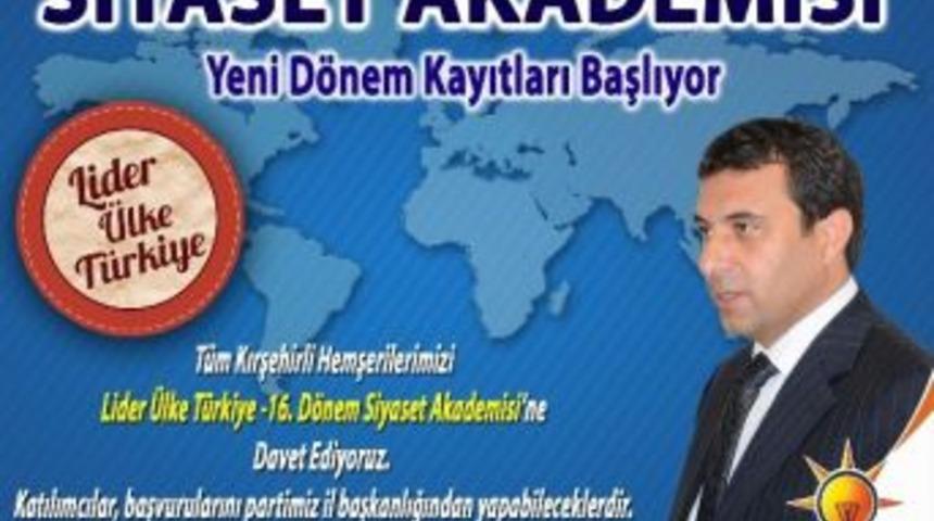 Siyaset Akedemisi Başlıyor