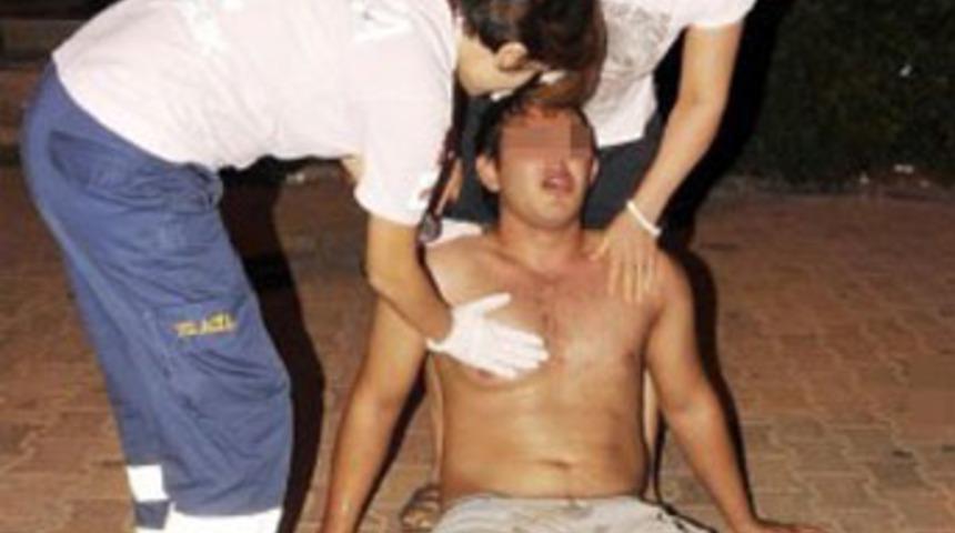 &Uuml;zerine t&uuml;k&uuml;ren genci vurdu