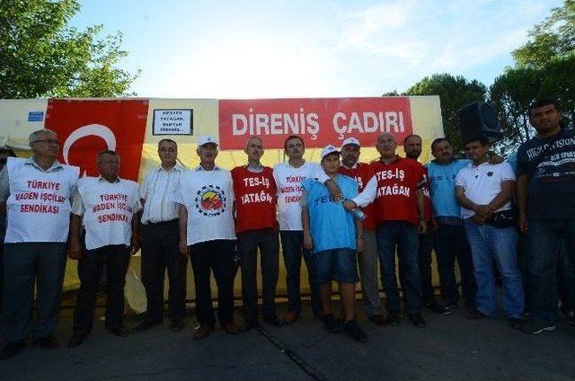 Yatağanlı Enerji Ve Maden İşçileri Direniş Çadırı Kurdu