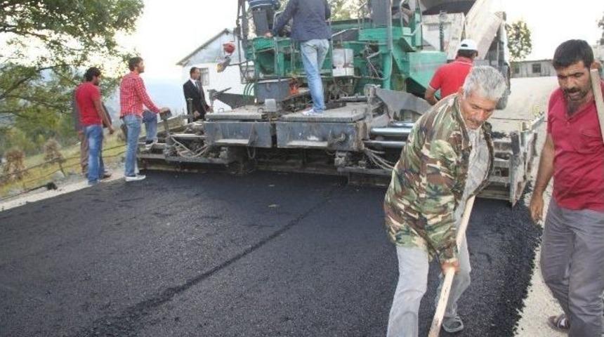 D&uuml;zce Kard&uuml;z Yaylasına İlk Asfalt