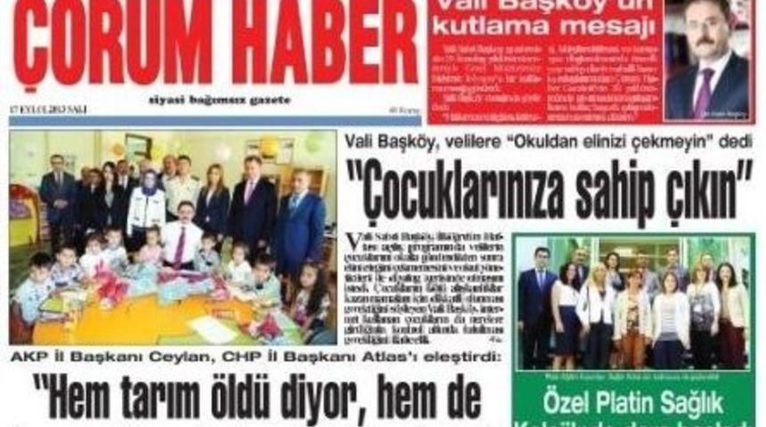 &Ccedil;orum Haber Gazetesi 29. Yaşını Kutluyor