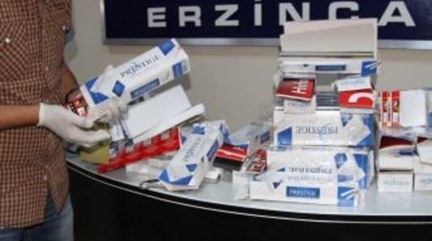 Erzincan'da Sigara Ka&ccedil;ak&ccedil;ılarına Operasyon
