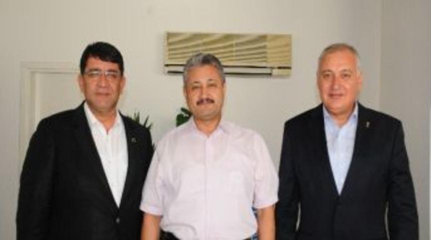 Aesob Y&ouml;netiminden Aksu Kaymakamı &Ouml;zg&uuml;r&rsquo;e Zıyaret