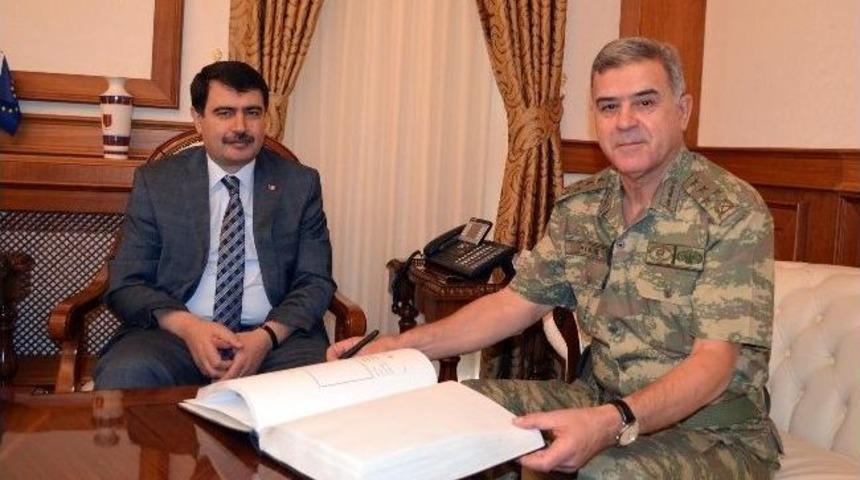 Jandarma Genel Komutanı Y&ouml;r&uuml;k, Malatya Valisi Şahin'i Ziyaret Etti