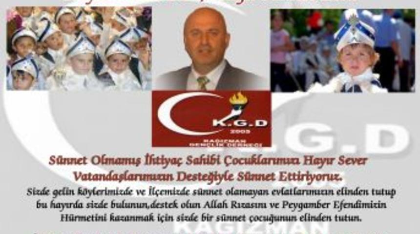 Kağızman Gen&ccedil;lik Derneği k&ouml;ylerde s&uuml;nnet yapıyor