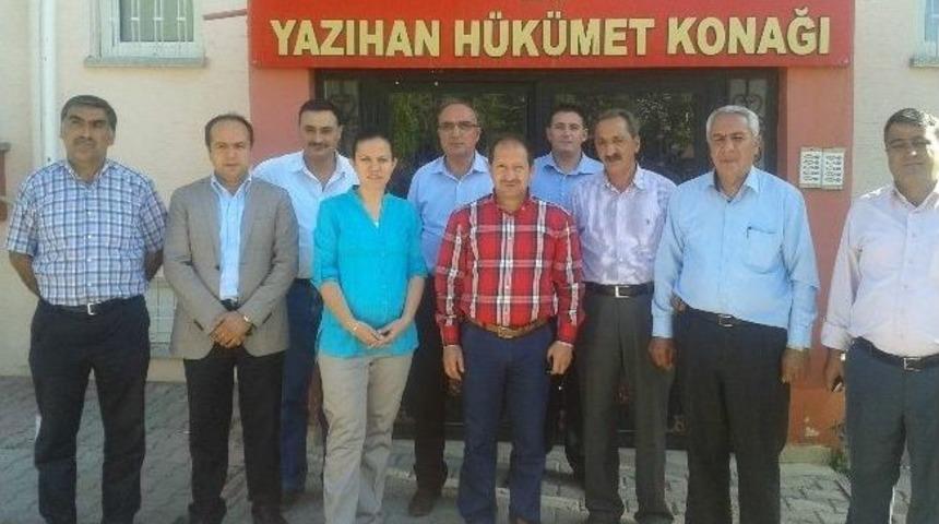 &Ouml;mer Faruk &Ouml;z, Yazıhan İl&ccedil;esini Ziyaret Etti
