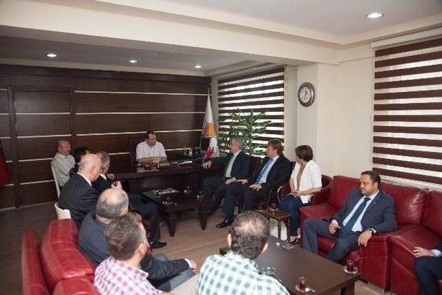 Satso Başkanı K&ouml;semusul Siyasi Parti İl Başkanlarını Ziyaret Etti 1