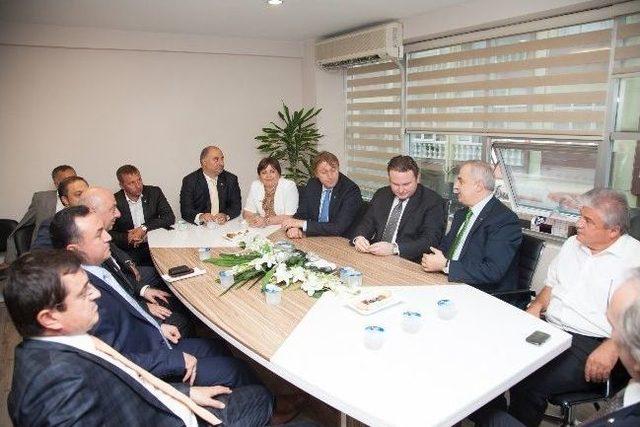 Satso Başkanı K&ouml;semusul Siyasi Parti İl Başkanlarını Ziyaret Etti 2