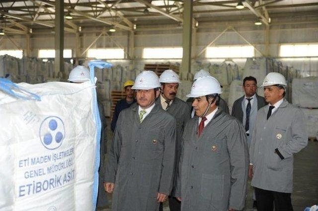 Vali Yılmaz’dan Eti Bor Tesislerinde İnceleme 1