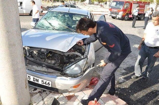 Kırkağaç ta Korkutan Kaza 1