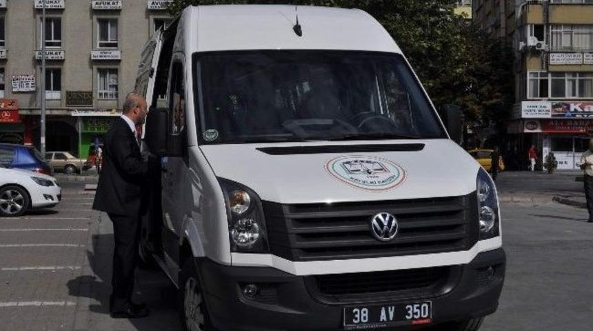 Kayseri Barosundan Avukatlara Servis Hizmeti