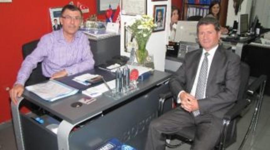 Emniyet M&uuml;d&uuml;r&uuml; &Ccedil;etin&rsquo;den Mtso Meclis Başkanı Dolman&rsquo;a Ziyaret