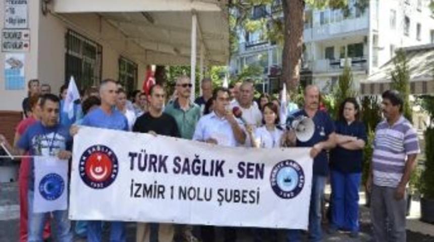 İzmir'de Sağlık&ccedil;ıların Maaş İsyanı