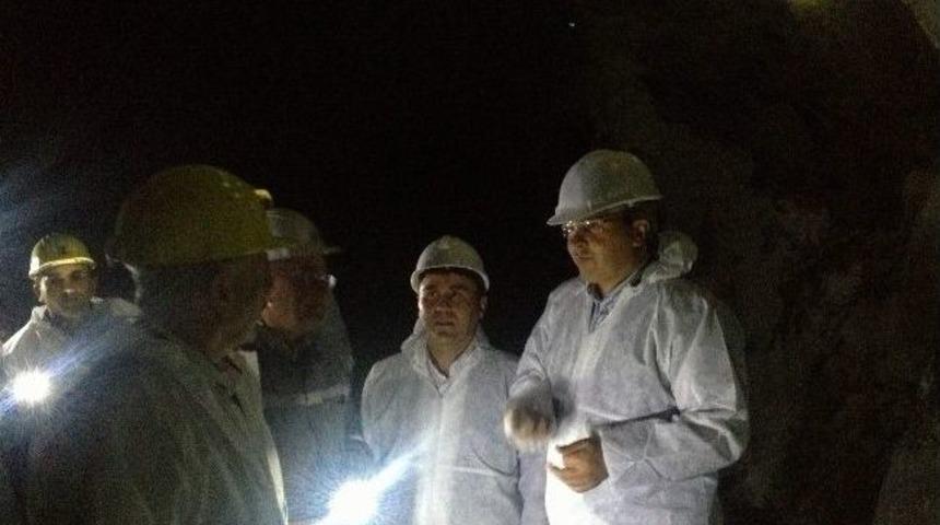 G&uuml;m&uuml;şhane Ak Parti Milletvekili &Uuml;st&uuml;n&rsquo;den Maden Ocağı&rsquo;na Ziyaret